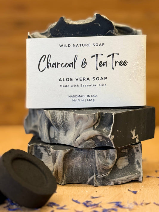 Activated Charcoal with Tea Tree Essential oil Soap