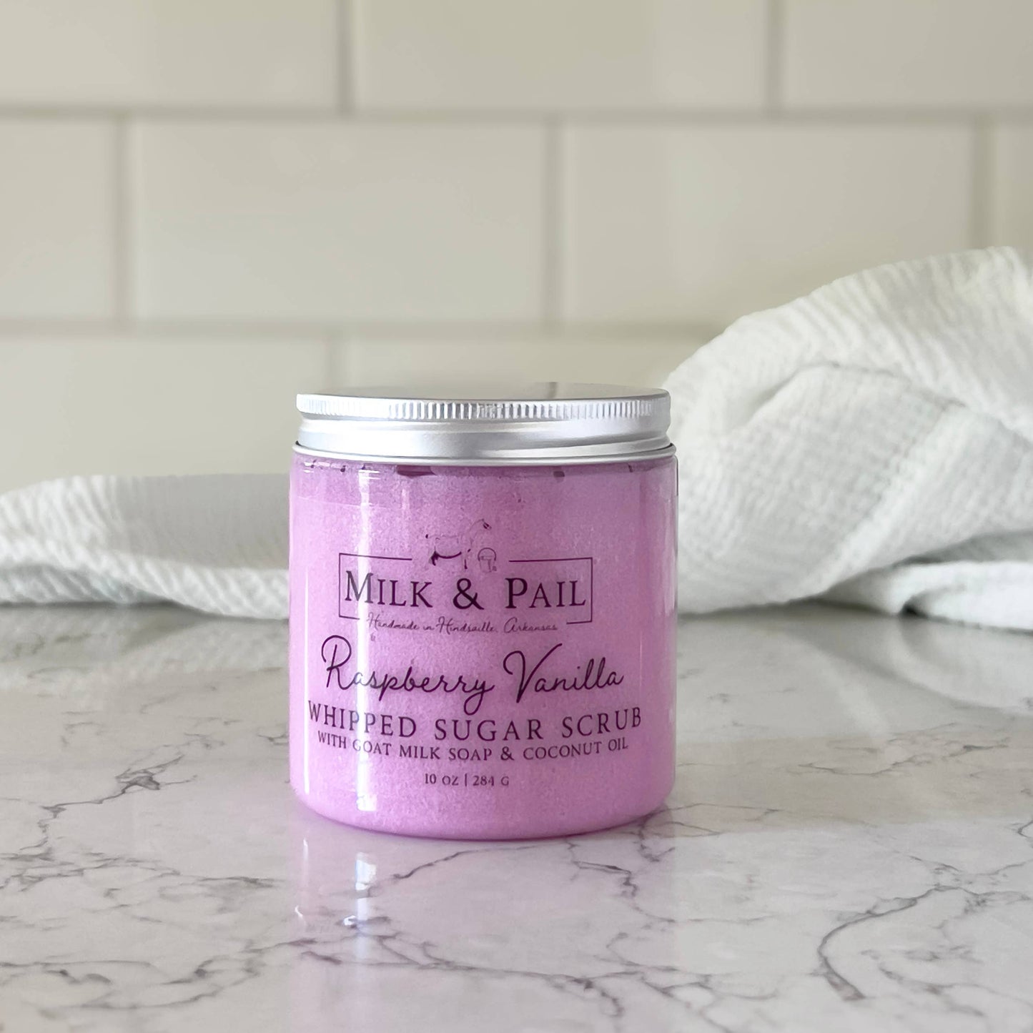 Raspberry Vanilla Whipped Sugar Scrub