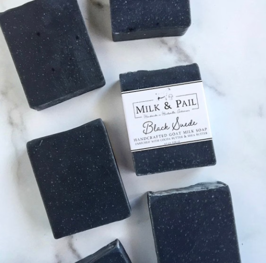 Black Suede Artisan Soap