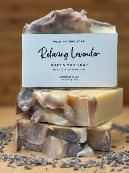 Relaxing Lavender Soap, Goat Milk Soap