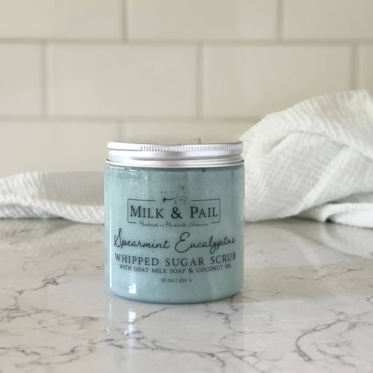 Spearmint Eucalyptus Whipped Sugar Scrub