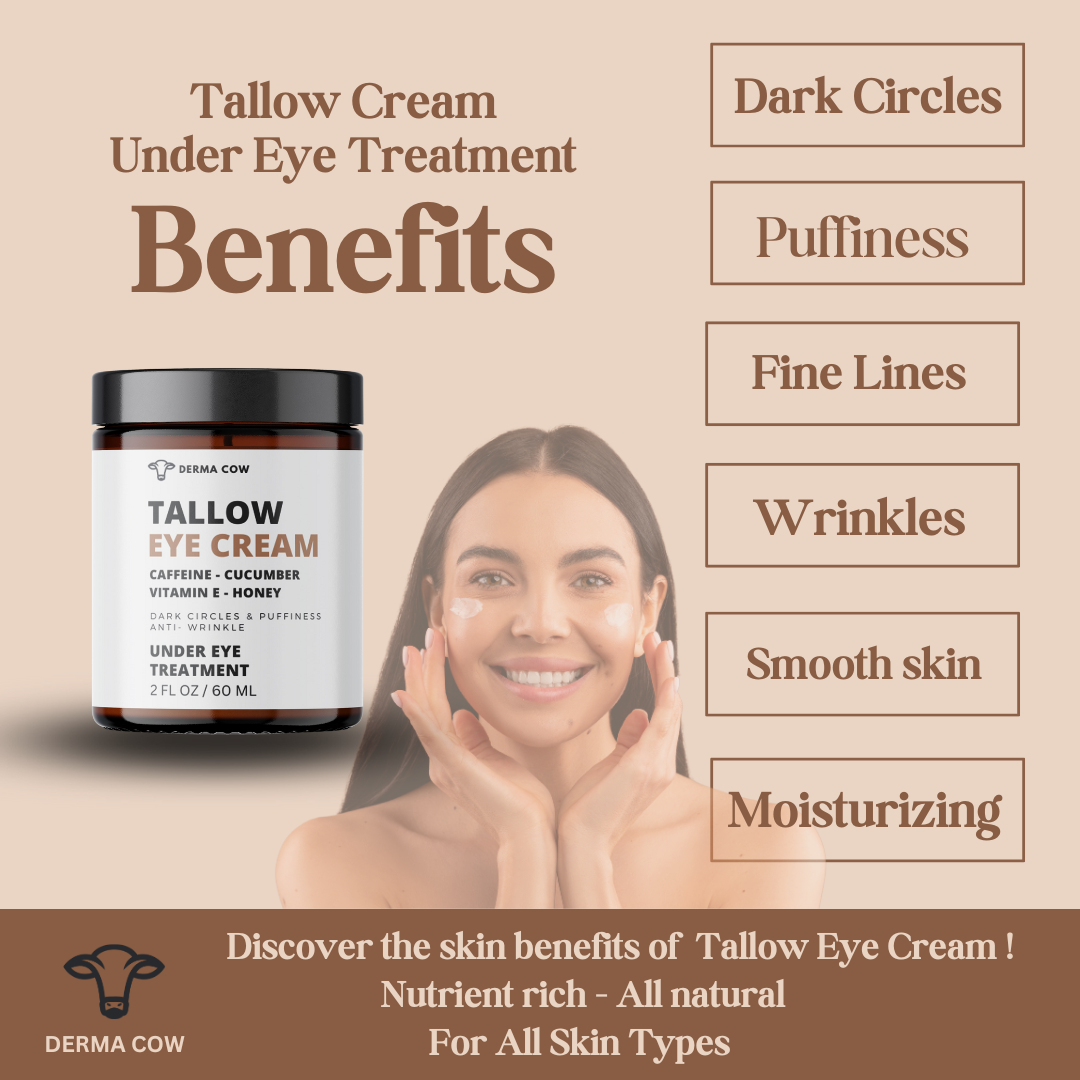 Caffeine Infused Grass Fed Tallow Eye Cream